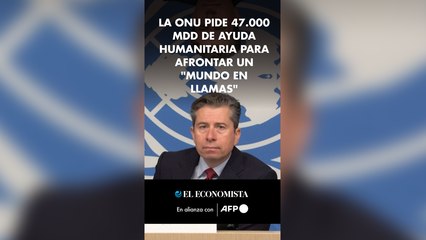La ONU pide 47.000 millones de dólares de ayuda humanitaria para afrontar un "mundo en llamas"