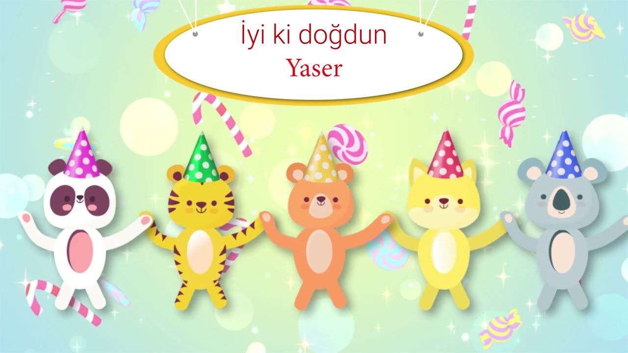 İyi ki Doğdun Yaser - İsme Özel Çocuk Doğum Gün...