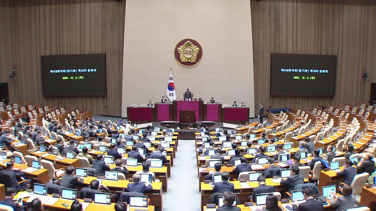 '윤 대통령 탄핵안' 본회의 보고...이르면 내일 표결 / YTN