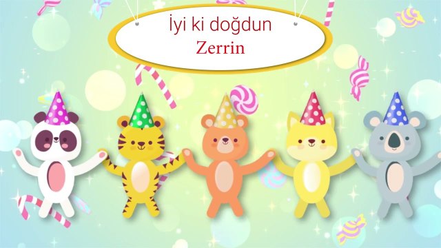 İyi ki Doğdun Zerrin - İsme Özel Çocuk Doğum Günü Şarkısı