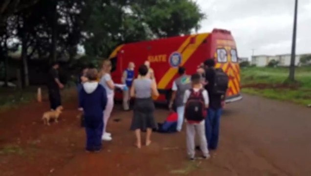 Cinco crianças são atropeladas por motocicleta no bairro Floresta