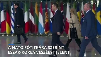 A NATO főtitkára az észak-koreai atomprogram orosz támogatására figyelmeztetett
