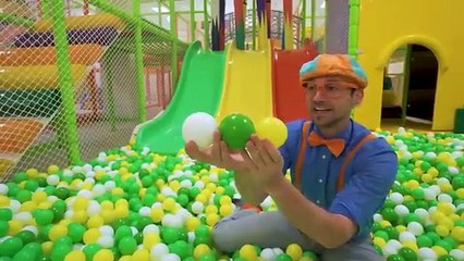 Blippi Visits Jumping Beans Indoor Playground! _ Learn With Blippi _  Educational Videos For Kids