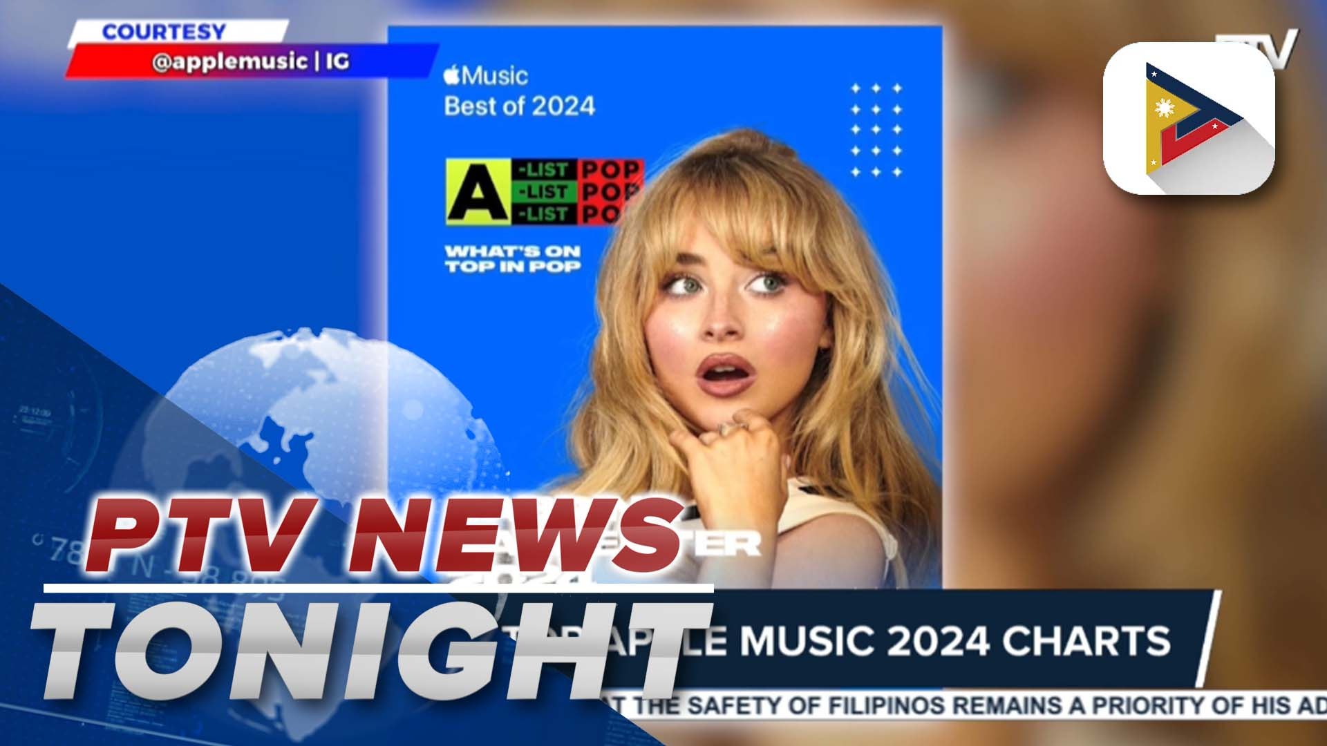 ⁣Big names top Apple Music 2024 charts