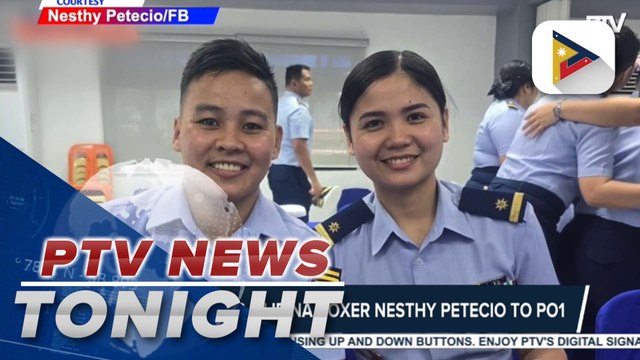 PCG promotes Filipina boxer Nesthy Petecio to PO1