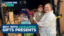 Boy with leukaemia gives Christmas presents to children in hospital ❤️