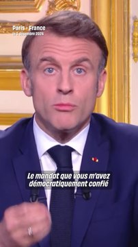 Pas de démission, nouveau gouvernement : Ce qu'il faut retenir de l'allocution d'Emmanuel Macron
