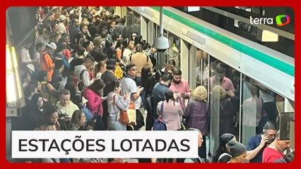 Falha no Metrô deixa plataformas lotadas em São Paulo