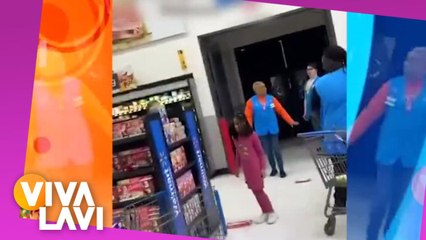 Menor causa destrozos en supermercado