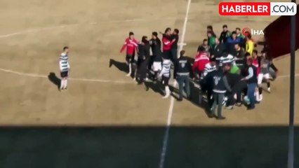 Görüntüler Türkiye'den: Bu maçta 14 kırmızı kart çıktı