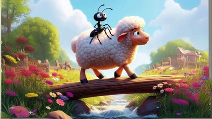 The Brave Sheep & The Ant_ An Unlikely Adventure Beyond the Meadow! _ Interesting story in English