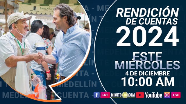 El alcalde de Medellín_ Federico Gutiérrez_ le rinde cuentas a la ciudad