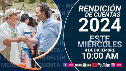 El alcalde de Medellín_ Federico Gutiérrez_ le rinde cuentas a la ciudad