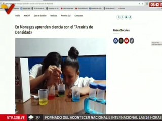 Monagas | Estudiantes participan en la actividad ¨Arcoíris de Densidad¨