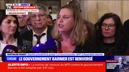Mathilde Panot (LFI): "Pour sortir de l'impasse (...) nous demandons à Emmanuel Macron de s'en aller"
