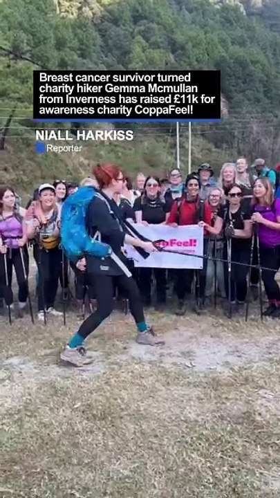 Breast cancer survivor turned charity hiker from Inverness treks across the Himalayas to raise £11k for awareness charity CoppaFeel!