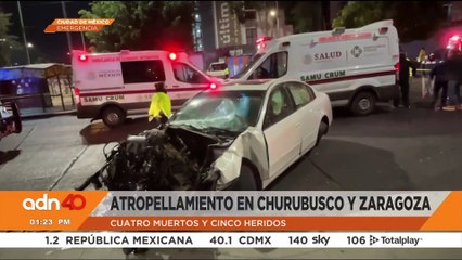 Captan en video atropellamiento masivo en Churubusco y Zaragoza