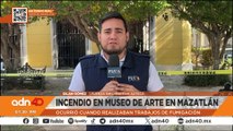 Fuerte incendio en Museo de Arte en Mazatlán, ocurrió cuando realizaban trabajos de fumigación