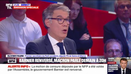 "Je ne crois pas que ce soit très utile": Olivier Faure n'appelle pas à la démission d'Emmanuel Macron