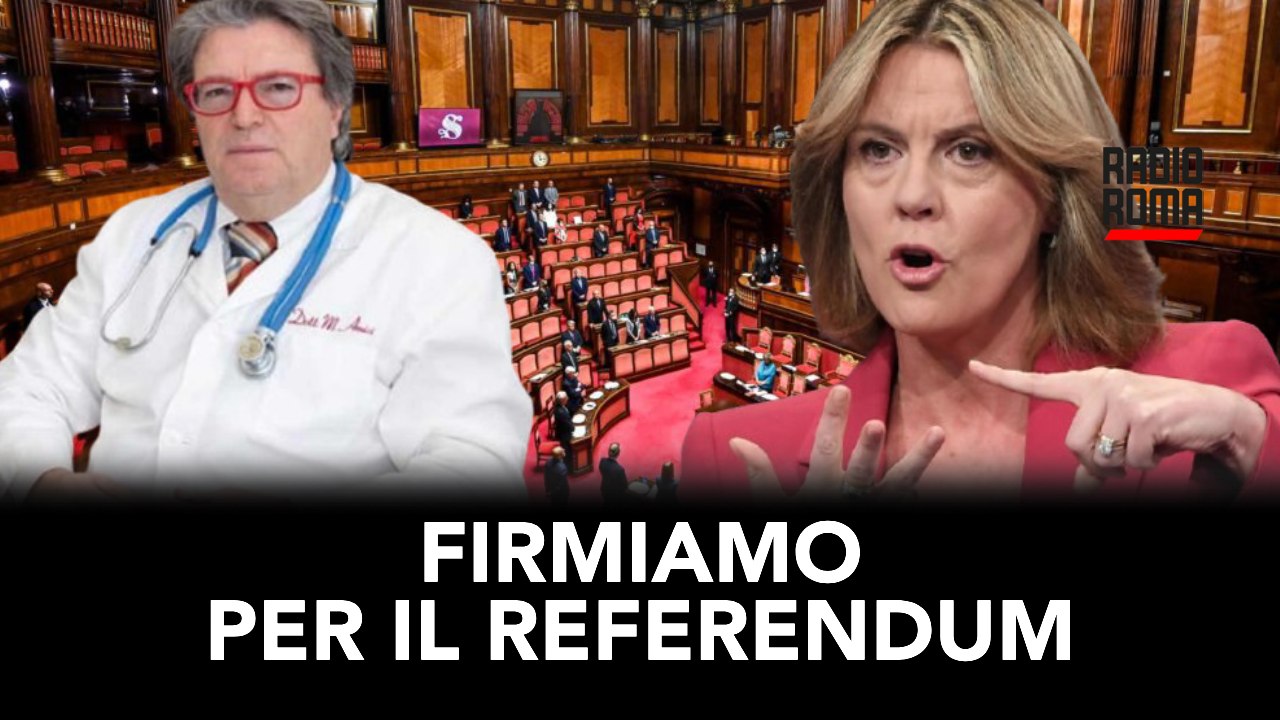 Referendum Legge Lorenzin: "Perché ho firmato", Mariano Amici a Camelot