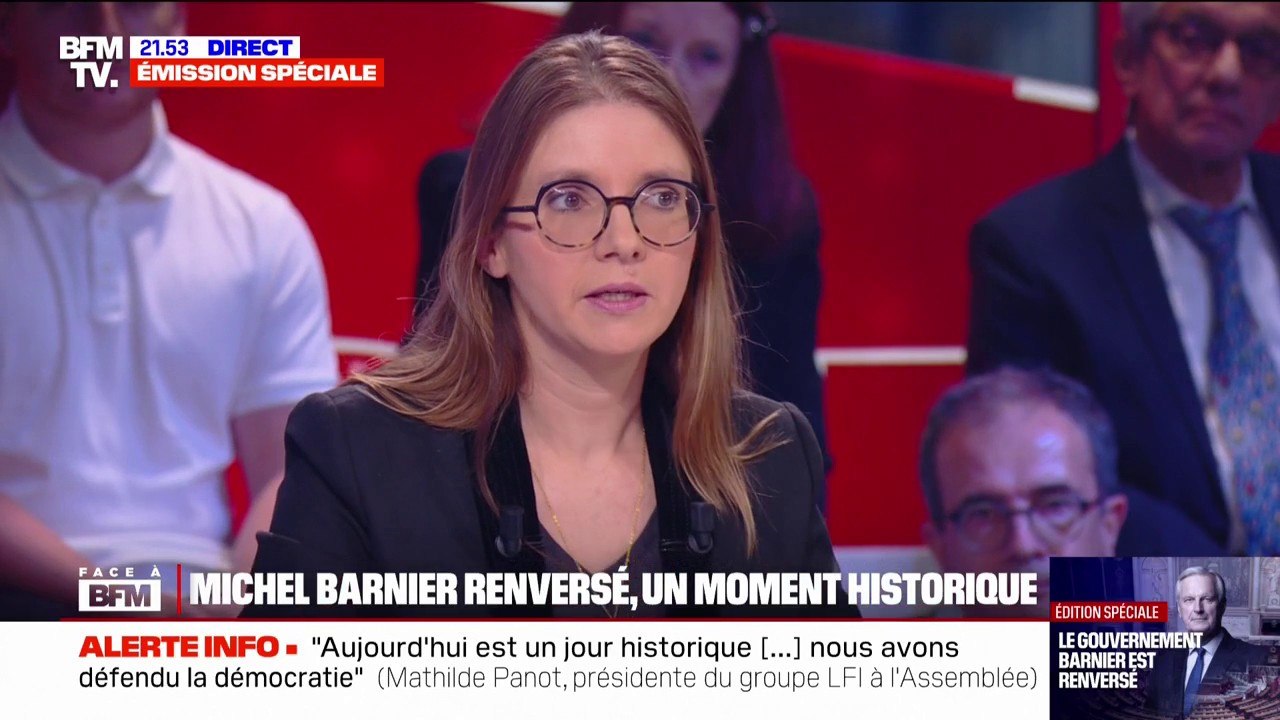 Motion de censure: "Le Rassemblement National a fait, en votant la censure, une énorme erreur politique", estime Aurore Bergé