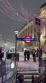 UNDERGROUND sous la neige à Londres