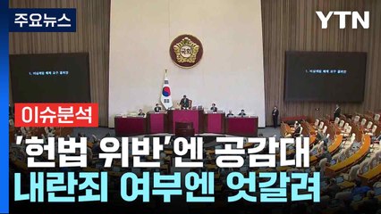'헌법 위반'엔 공감대...내란죄 여부엔 엇갈려 / YTN