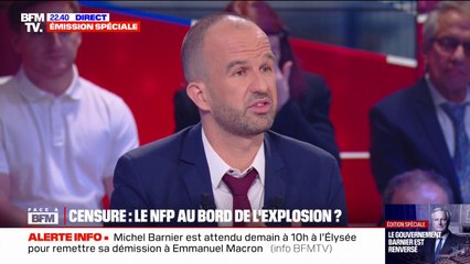 Manuel Bompard (LFI): "Je pense que la stabilité passe par le départ du président de la République"
