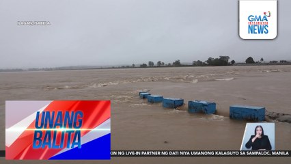 Ilog, umapaw sa Baculod Overflow Bridge dahil sa malakas na ulan | Unang Balita