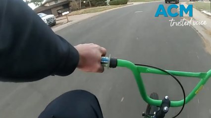 Cop grabs kid’s bike to chase down thief