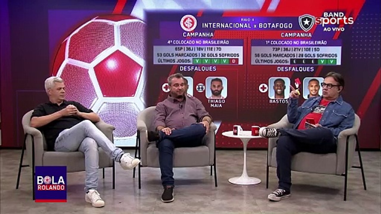 INTERNACIONAL X BOTAFOGO: GLORIOSO SERÁ CAMPEÃO ANTECIPADAMENTE? | BOLA ROLANDO