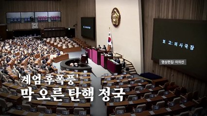 [영상] 대통령 '탄핵소추안' 국회 본회의 보고...여, '탄핵 반대' 당론 추인 / YTN