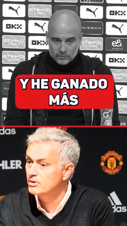 Guardiola: "Mourinho ganó tres, yo seis"
