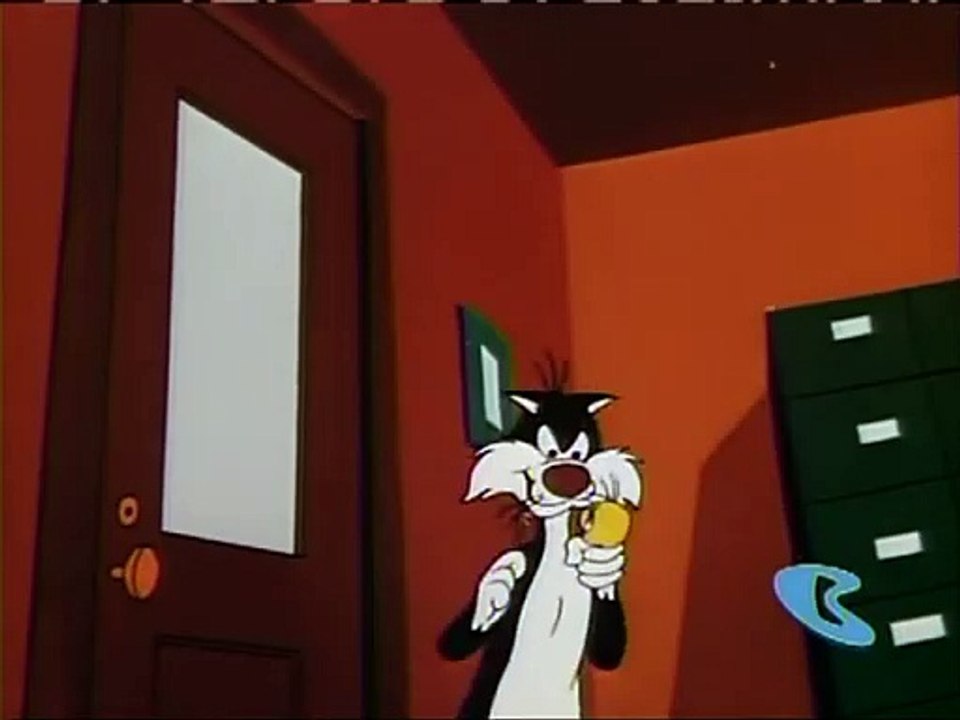 Sylvester and Tweety.Hyde And Go Tweet_Mutated Tweety eats Sylvester