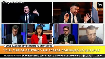 Cáceres dijo que Kueider "Iba a ser el candidato "peronista" en el acuerdo de Frigerio con Milei para ir en las listas del año que viene"