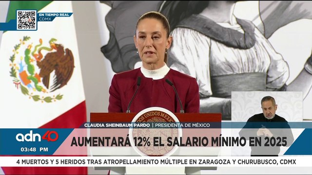 Claudia Sheinbaum anuncia aumento al salario mínimo en México 2025