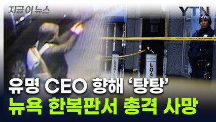 미국 뉴욕 한복판서 대기업 CEO에 총기 난사...호텔 근처서 참변 [지금이뉴스] / YTN