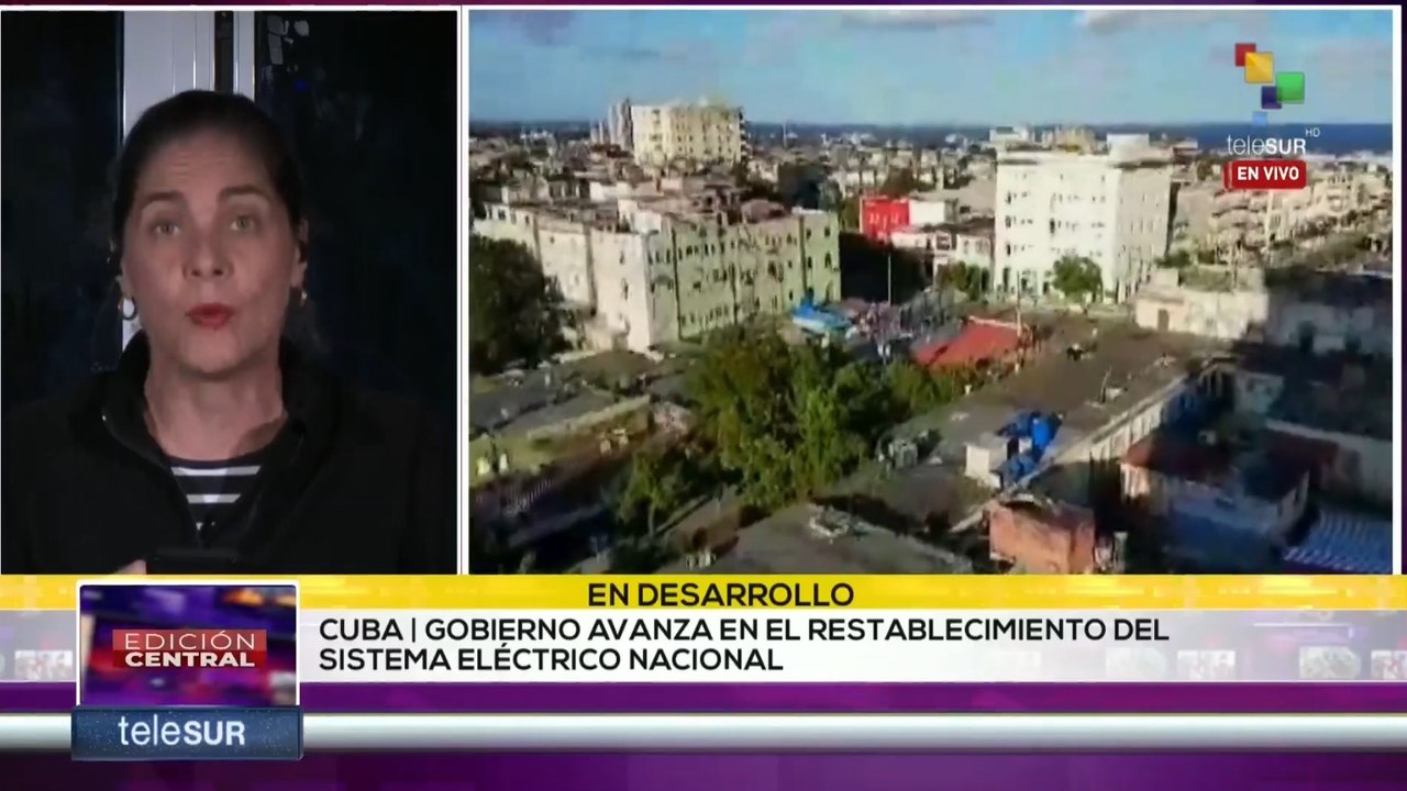 Cuba avanza en el restablecimiento del sistema eléctrico nacional