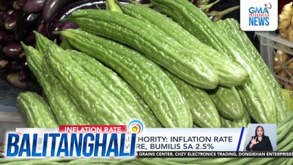 PHL Statistics Authority - Inflation rate nitong Nobyembre, bumilis sa 2.5% | Balitanghali