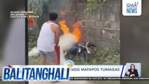 Motorsiklo, nasunog matapos tumagas ang gasolina | Balitanghali