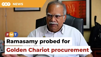 Ramasamy’s MACC probe over procurement of Golden Chariot, says source