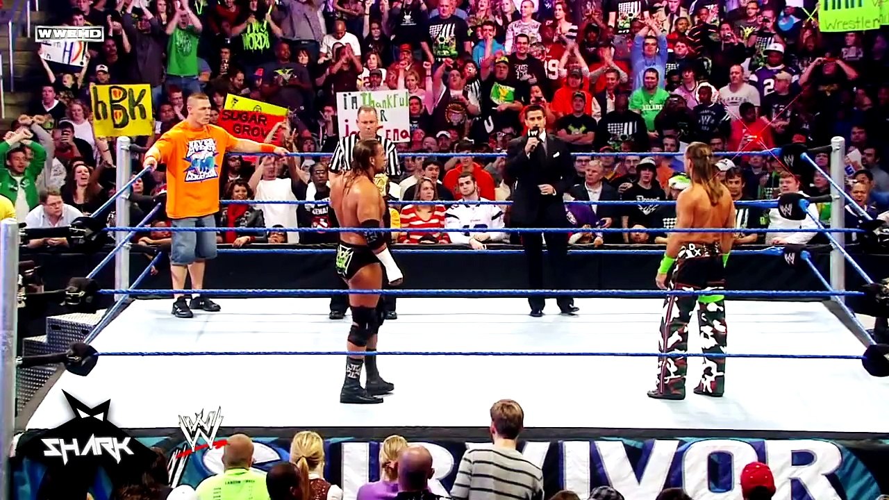 John Cena vs Triple H vs Shawn Michels Survivor series 2009 en español