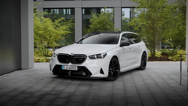 The all-new BMW M5 Touring Exterior Design in Alpine White