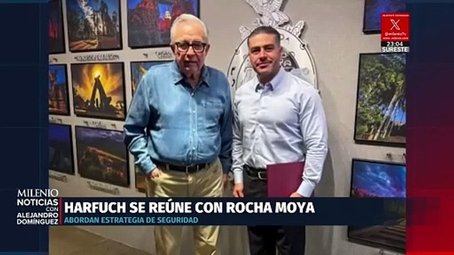 Rubén Rocha y Omar García Harfuch revisan estrategia de seguridad en Sinaloa