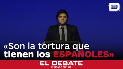 Milei carga contra Sánchez y Zapatero: «Son la tortura que tienen los pobres españoles»