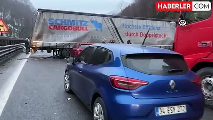 Bolu Dağı Tüneli'nde makas kazası! İstanbul yönü ulaşıma kapatıldı