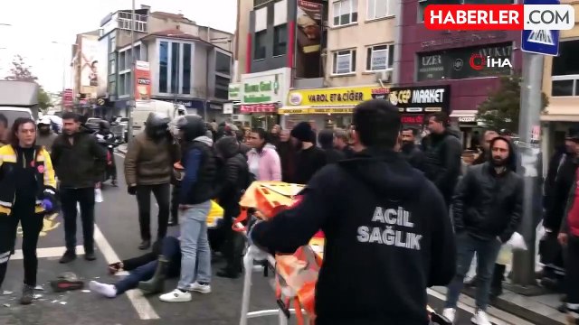 Motosiklet Yaya Geçidinde Yayaya Çarptı: 2 Yaralı