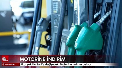 Akaryakıtta tarife değişecek: Motorine indirim geliyor
