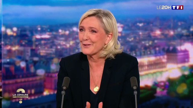 Assez médiocre Marine le Pen rembarre Gilles Bouleau en plein JT 20H sur TF1