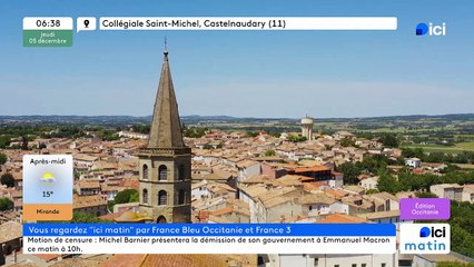 05/12/2024 - ICI Matin France Bleu Occitanie en vidéo